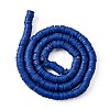 Handmade Polymer Clay Beads Strands CLAY-R089-6mm-Q053-4