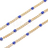 Ion Plating(IP) 304 Stainless Steel Enamel Curb Chains CHS-P013-01G-09-1