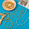 2600Pcs 7 Styles Iron Spacer Beads IFIN-PH0002-36G-2