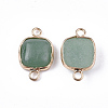 Natural Green Aventurine Links connectors G-S344-69C-2