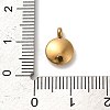 304 Stainless Steel Black Enamel Charms STAS-R009-02G-03-3