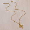 Vintage 304 Stainless Steel Glass Eye of Ra Pendant Necklaces for Women LS-EQ3909-4