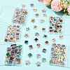 30Pcs Rainbow Iridescent Printed Opaque Acrylic Beads OACR-FS0002-58B-01-6