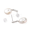 925 Sterling Silver Studs Earring EJEW-H002-29P-2
