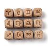 Natural Wood Constellation Beads WOOD-M002-01-4