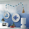 2Pcs 2 Styles Wood Beads Pendant Decorations AJEW-CP0006-33B-4