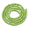 Electroplate Glass Beads Strands EGLA-A034-P6mm-B24-2