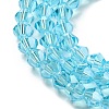 Transparent Electroplate Glass Beads Strands EGLA-A039-T4mm-A20-3