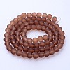Baking Paint Transparent Glass Bead Strands X-GLAA-S031-10mm-26-2