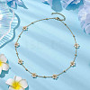 Imitated Pearl Acrylic Beads Necklace NJEW-JN04938-2