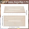 Wooden Concentric Geometric Figure Rail Set WOOD-WH0050-038A-3