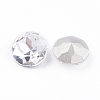 Pointed Back & Back Plated Glass Rhinestone Cabochons RGLA-J012-10mm-001-2