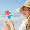 2 Bags Watermelon Pattern Umbrella Bamboo & PET Plastic Toothpick Decorations AJEW-CP0007-28-4