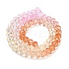 Transparent Painted Glass Beads Strands X1-DGLA-A034-T6mm-A20-5