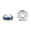 Brass Grade A Rhinestone Spacer Beads RSB035NF-14-1