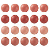 40Pcs 4 Colors Round Silicone Focal Beads SIL-TAD0001-02G-2