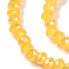 Baking Electroplate Glass Beads Strands DGLA-A039-J2MM-B13-3