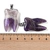 Natural Amethyst Pendants G-G115-01I-3
