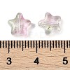 Transparent Spray Painted Frosted Glass Beads X2-GLAA-NH0003-01A-3