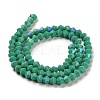 Opaque Solid Color Imitation Jade Glass Beads Strands GLAA-F029-P4mm-D07-2