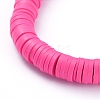 Handmade Polymer Clay Heishi Bead Stretch Bracelets BJEW-JB05090-03-4