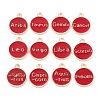 Alloy Enamel Pendants ENAM-S124-01B-07-2