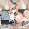 6Pcs Square PU Leather Jewelry Storage Bags with Iron Button ABAG-OC0001-18C-5