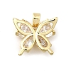 Brass Micro Pave Cubic Zirconia Charms KK-N254-226G-01-1