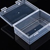 Rectangle Plastic Storage Organizer Boxes with Hinged Lid CON-YW0001-33-4