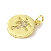 Brass Micro Pave Cubic Zirconia Pendants KK-M283-14C-01-2