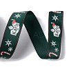 25 Yards Christmas Theme Printed Polyester Grosgrain Ribbon OCOR-C004-02F-3