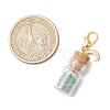21Pcs 7 Styles Chakra Natural & Synthetic Gemstone Chips inside Glass Wishing Bottle Pendant Decoration HJEW-JM03307-4
