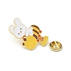 Bear Golden Alloy Brooches JEWB-S014-01B-3