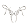 Left and Right Brass Cubic Zirconia Stud Earring Findings KK-R154-09P-1