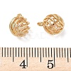 Brass Micro Pave Clear Cubic Zirconia Pendants KK-D261-01G-06-3
