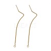Brass Stud Earring Findings KK-TA0007-12G-2