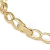 Cubic Zirconia Oval Link Chain Bracelet BJEW-Z069-01G-02-3