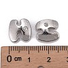 Letter Slider Beads for Watch Band Bracelet Making ALRI-O012-H-NR-3