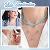 30Pcs Dyed Synthetic Turquoise Pendants PALLOY-YW00132-6