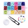 15 Colors Handmade Polymer Clay Beads DIY-JP0005-47-8mm-3