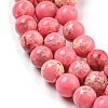 Synthetic Imperial Jasper Dyed Beads Strands G-D077-A01-03K-4