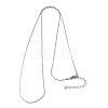1.3MM 304 Stainless Steel Boston Link Chains Necklaces for Women Men NJEW-Z115-12P-03-4