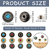 24 Sets 12 Style Alloy Buttons FIND-CP0001-87-2