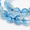 Dyed Round Natural Crackle Quartz Beads Strands G-K084-10mm-03A-2