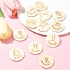 12Pcs 12 Styles Wood Pendants WOOD-FS0001-25-8