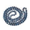 Electroplate Transparent Glass Beads Strands EGLA-N056-04A-A04-2