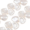 Electroplated Glass Pearl Beads Strands GL-CBA64F3-02-1