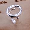 Romantic Round Adjustable Brass Cuff Rings RJEW-BB13243-3