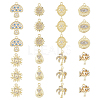 DICOSMETIC 48Pcs 8 Styles Rack Plating Alloy Charms FIND-DC0002-78-1