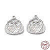 Rhodium Plated 925 Sterling Silver Charms STER-C003-15P-1